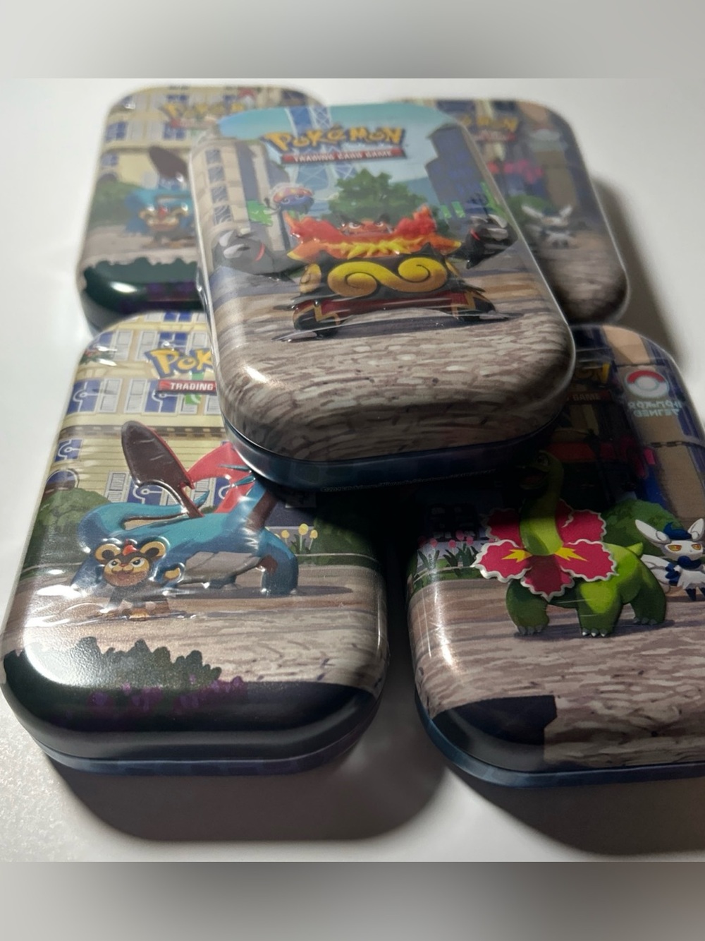 Pokemon TCG: Lumiose City Mini Tins (Five Tins) -NEW,SEALED - No Dents as Shown - Picture 2 of 8
